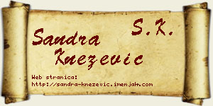 Sandra Knežević vizit kartica